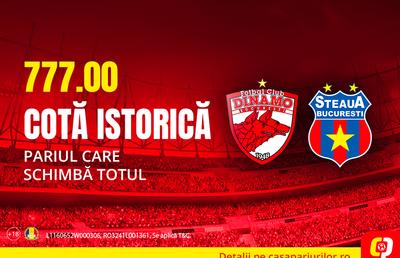 Dinamo-Steaua, premieră istorică. Un singur pariu și ești bogat pe viață