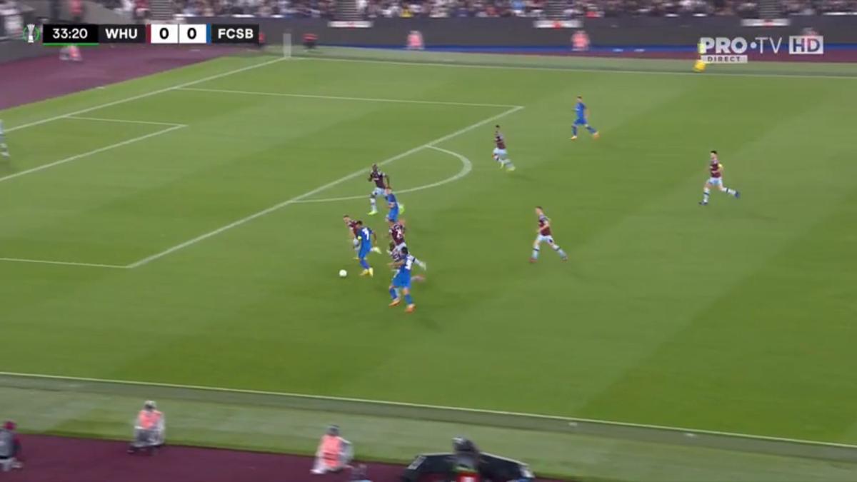 FOTO West Ham - FCSB 0-1, cum a marcat Cordea 08.09.2022