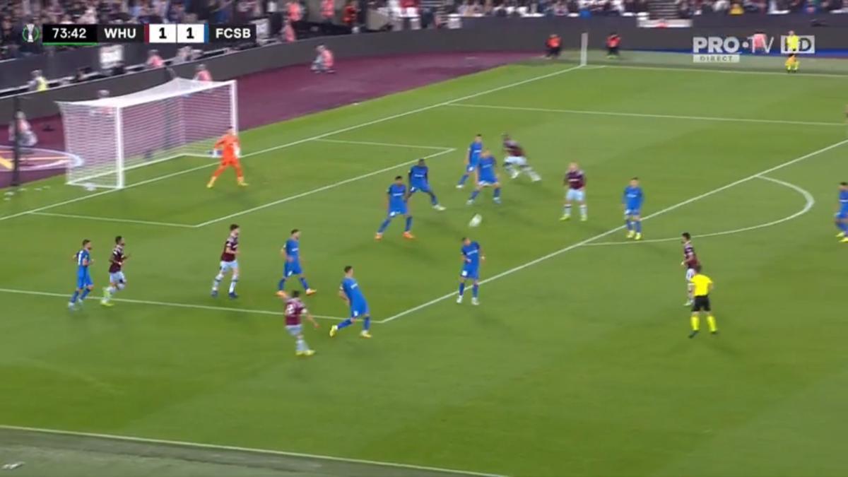 FOTO West Ham - FCSB, gol Emerson 08.09.2022