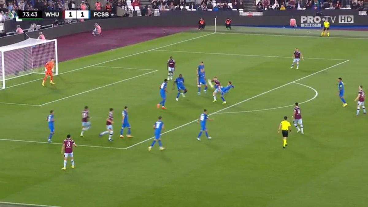 FOTO West Ham - FCSB, gol Emerson 08.09.2022