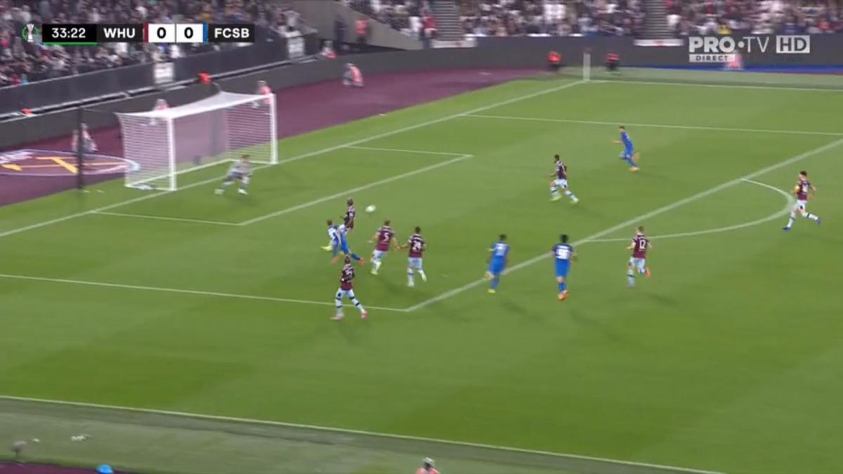 FOTO West Ham - FCSB 0-1, cum a marcat Cordea 08.09.2022