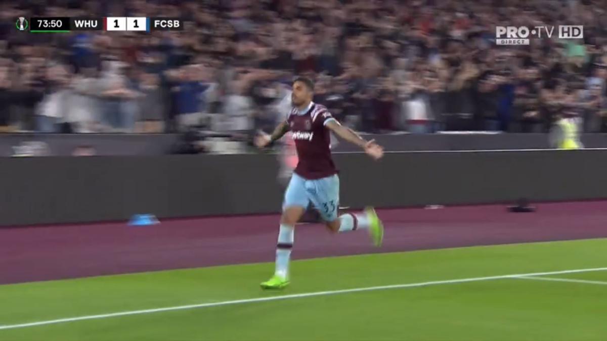 FOTO West Ham - FCSB, gol Emerson 08.09.2022