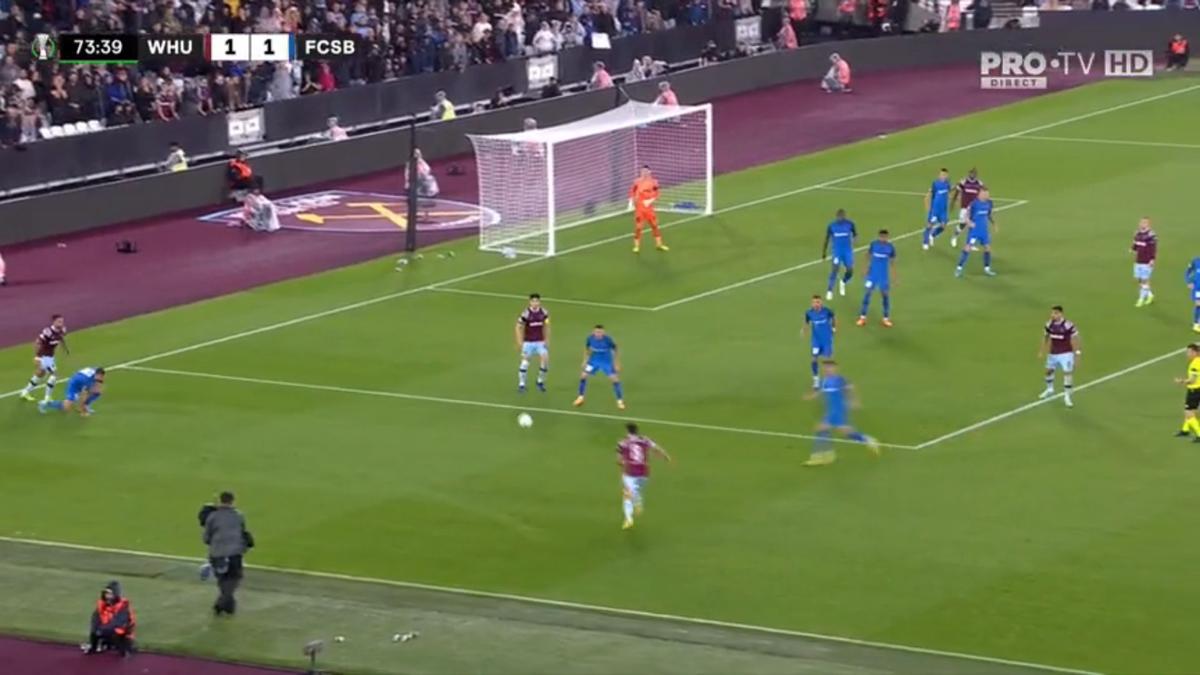 FOTO West Ham - FCSB, gol Emerson 08.09.2022