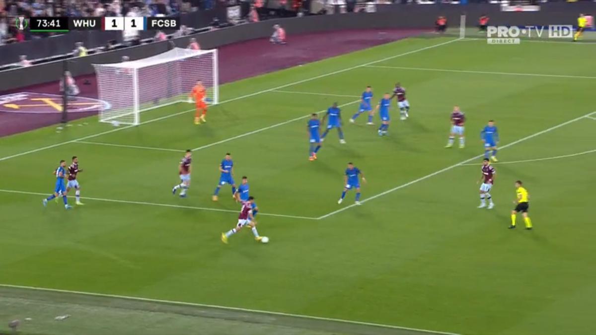 FOTO West Ham - FCSB, gol Emerson 08.09.2022