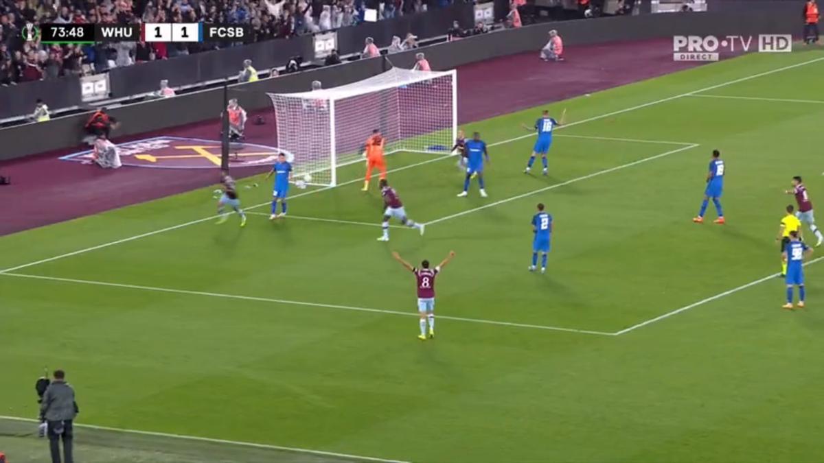 FOTO West Ham - FCSB, gol Emerson 08.09.2022