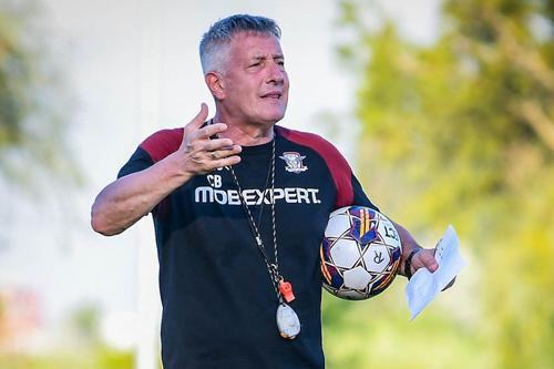 Cristiano Bergodi a schimbat radical primul „11” al Rapidului, păstrând numai 3 titulari din play-off-ul campionatului precedent / foto: facebook.com/FCRapid1923oficial