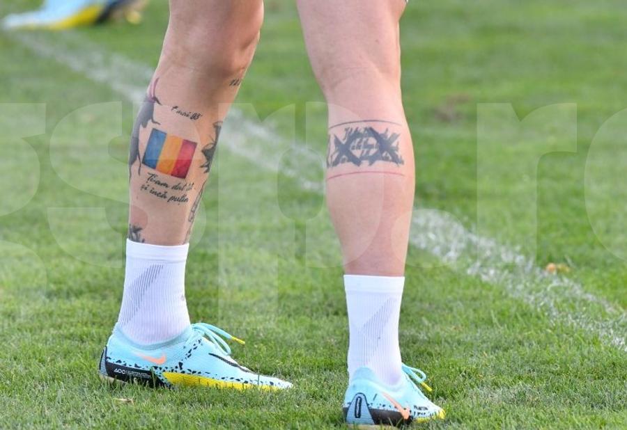 Noul tatuaj al lui Nicolae Stanciu // FOTO: Cristi Preda Tatuajul emoționant pe care un „tricolor” îl va afișa în premieră în România - Israel: „Descrie cel mai bine ce simt”