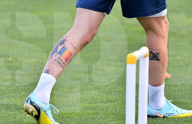 Tatuajul emoționant pe care un „tricolor” îl va afișa în premieră în România - Israel: „Descrie cel mai bine ce simt”