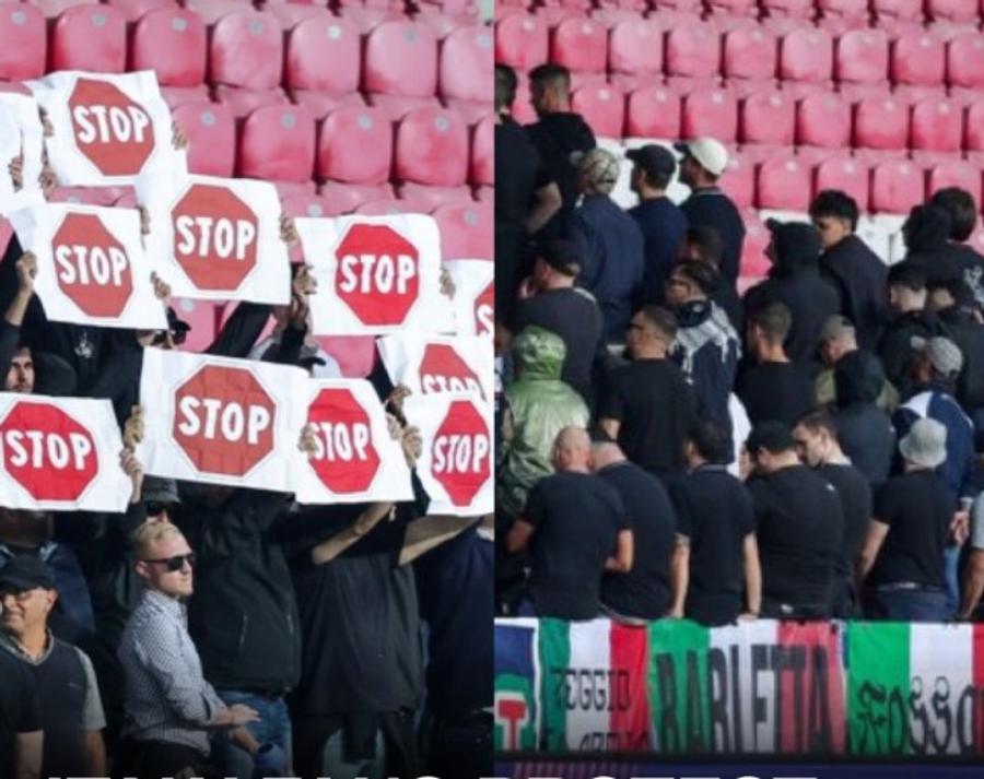 Scandal la Debrecen! Fanii Italiei au boicotat imnul Israelului și au afișat pancarte de protest