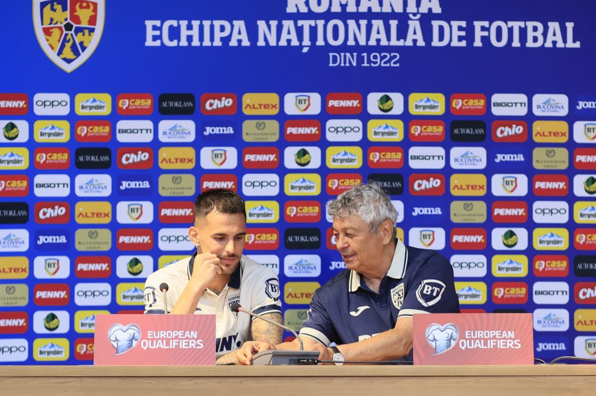 Mircea Lucescu și Marius Marin, conferință înainte de Cipru - România