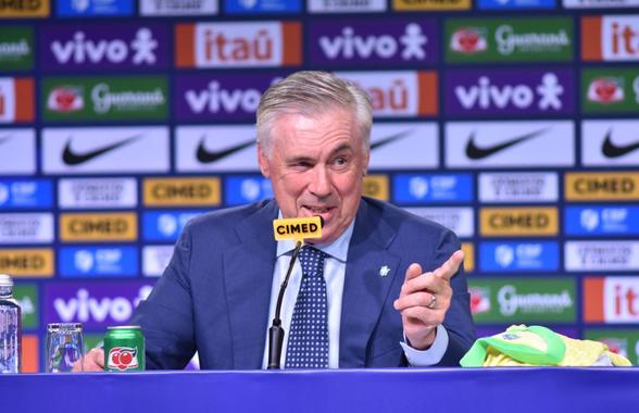 Ancelotti a ridicat „zidul” în Brazilia: „Fotbalul modern e la mâna atacanților! Dar eu sunt italian, nu uitați asta”