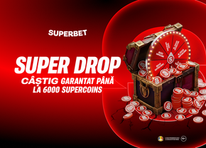 Azi e Super Drop cu câștig garantat la Super Spin, exclusiv la Superbet