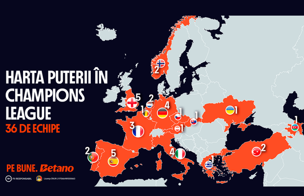 Harta Ligii Campionilor 2026/2027: favoritele, echipele și cotele pentru noul sezon