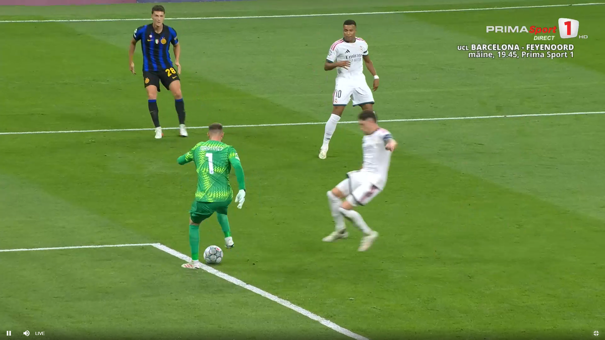 Gafa lui Martinez în Real Madrid - Inter