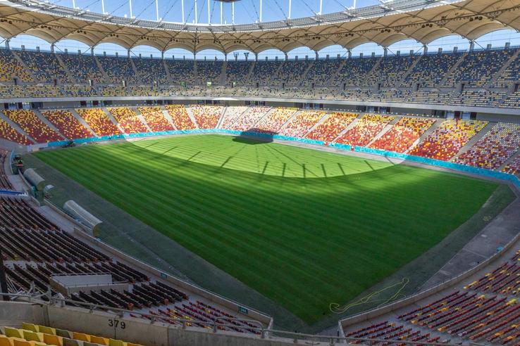 Arena Națională, după schimbarea gazonului / foto: Facebook @ Primăria Municipiului Bucureşti