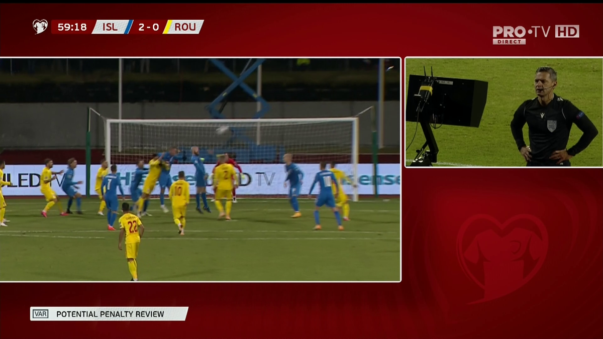 Islanda - România. VAR + PENALTY