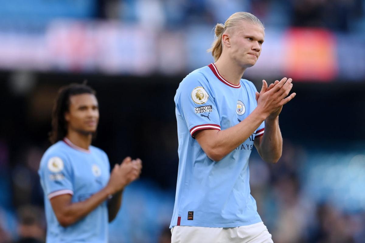 Nici „sfinții” nu l-au oprit pe Haaland! Norvegianul a marcat iar pentru Manchester City și continuă lupta cu recordurile