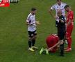 Ovidiu Horșia (21 de ani), mijlocașul lui U Cluj, a fost eliminat în meciul cu Hermannstadt la doar două minute de la intrarea pe teren/ captură Digi Sport