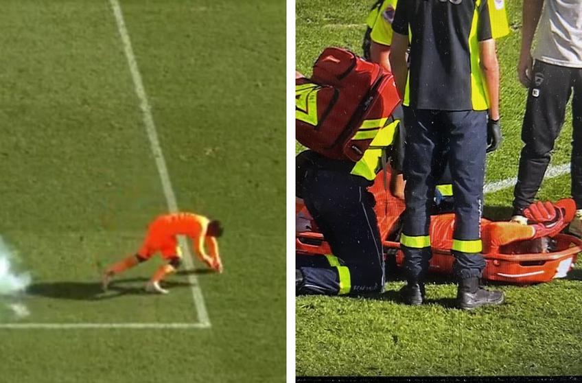 Meciul dintre Montpellier și Clermont, din runda cu numărul 8 de Ligue 1, a fost întrerupt în minutul 90+2. O petardă aruncată de galeria gazdelor a explodat lângă Mory Diaw (30 de ani). Portarul oaspeților a fost scos pe targă, iar meciul suspendat.