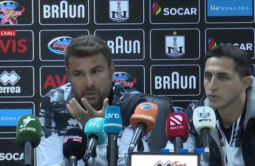 Adrian Mutu a susținut o conferință de peste 20 de minute după eșecul suferit de Neftchi Baku în derby-ul cu Qarabag, scor 0-2, în runda cu numărul din prima ligă a Azerbaidjanului.