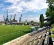 Bază sportivă din Giurgiu afectată de inundații. FOTO: Instagram @romaniangroundhopper