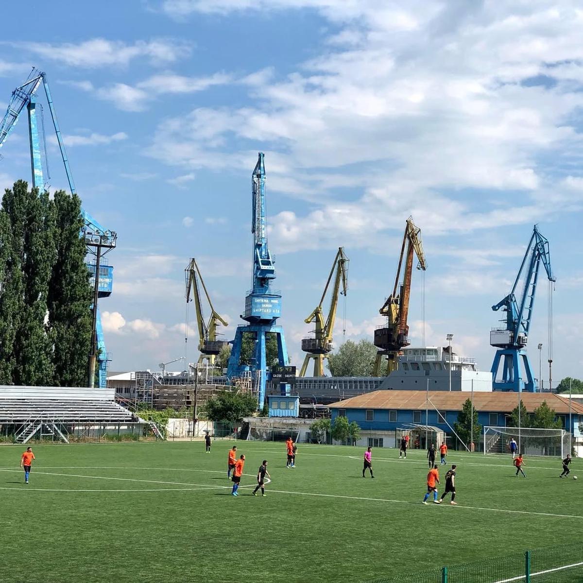 Bază sportivă din Giurgiu, afectată de inundațiile Ciclonului Barbara