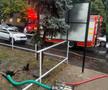 Bază sportivă din Giurgiu afectată de inundații. FOTO: Facebook @ISU Giurgiu