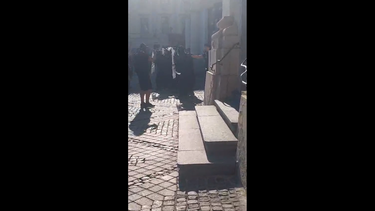 Suporterii Stelei, conflict cu Jandarmeria din Sibiu / Sursă foto: turnulsfatului.ro