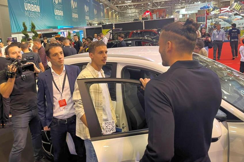 Juri Cisotti, la Salonul Auto București/ foto: Robert Vîrdol (GSP)