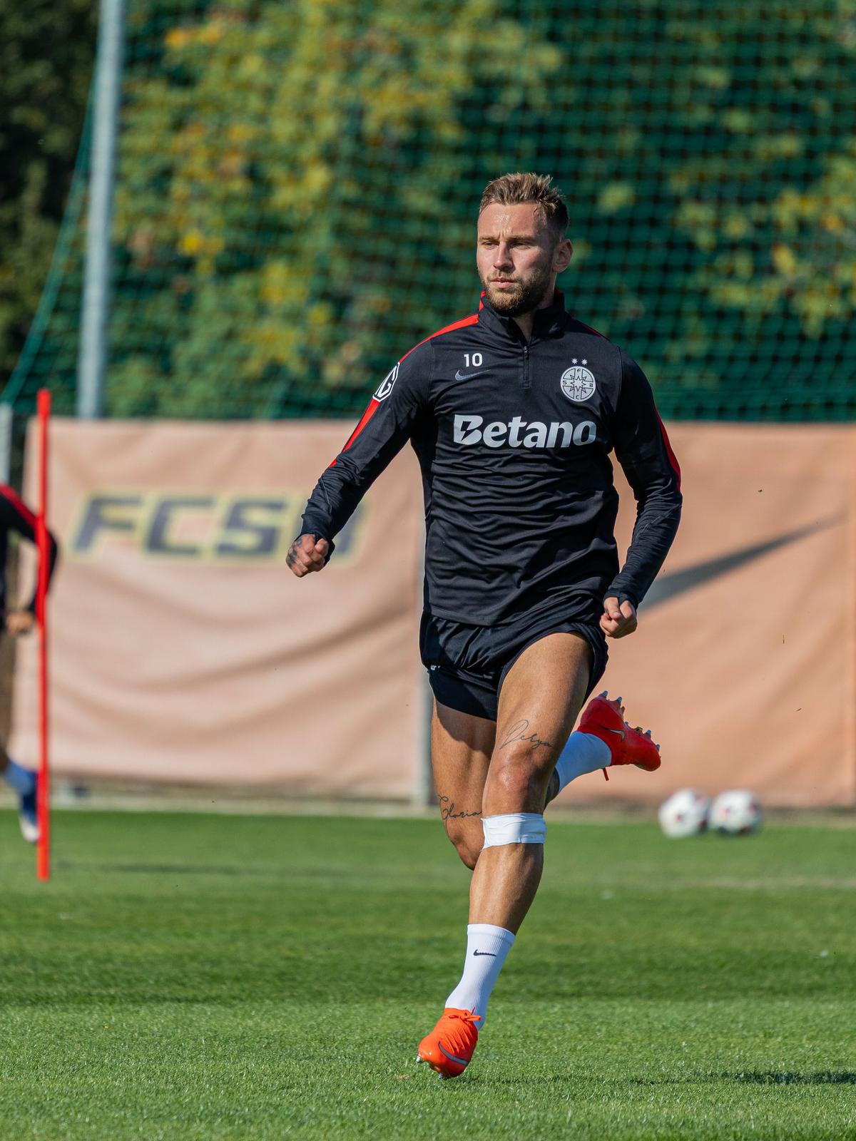 Denis Drăguș a revenit la antrenamente! » Ce plan are FCSB cu el și când ar putea juca din nou