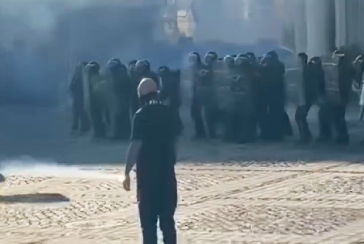 Suporterii Stelei, conflict cu Jandarmeria din Sibiu / Sursă foto: turnulsfatului.ro