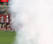Torțe la CFR Cluj - U Cluj / FOTO: Captură TV @Prima Sport 1