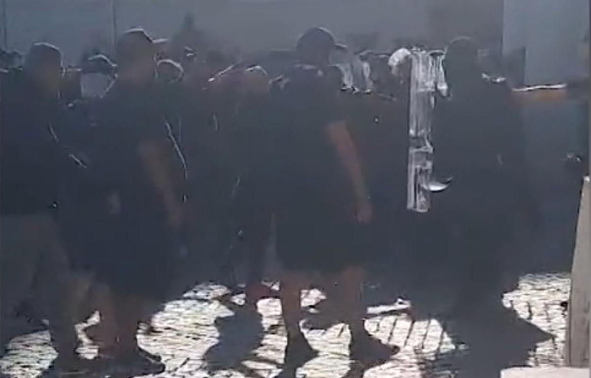 Suporterii Stelei, conflict cu Jandarmeria din Sibiu / Sursă foto: turnulsfatului.ro