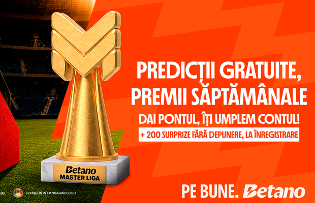 Betano Master Liga la sfârșitul săptămânii: trei meciuri, nouă întrebări
