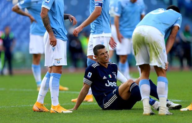 VIDEO Cristiano Ronaldo, accidentat în meciul cu Lazio: „Am simţit glezna răsucindu-se!” » Felipe Caicedo a salvat un punct pentru gazde