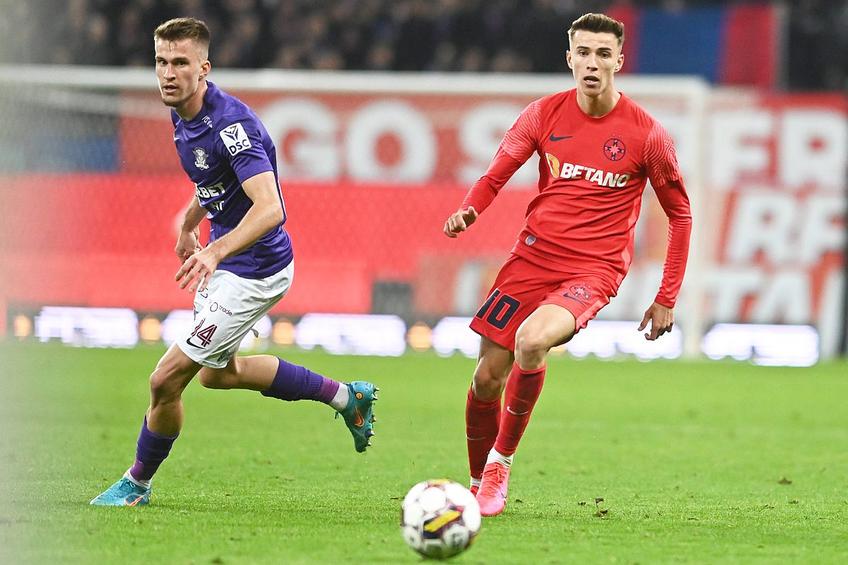 Octavian Popescu, în FCSB - Rapid 3-1 // foto: Imago Images
