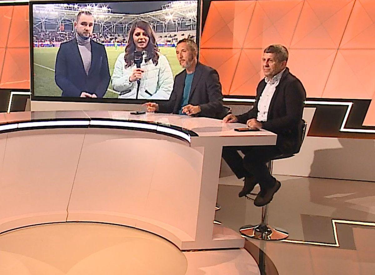Mihai Stoica dansează pe imnul lui Dinamo / FOTO: Capturi @Orange Sport