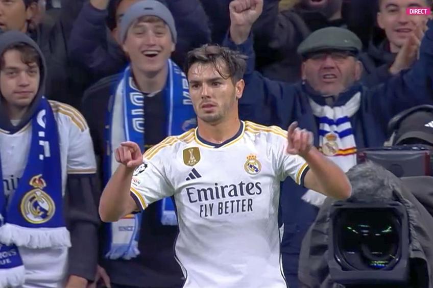 Brahim Diaz, după golul din Real Madrid - Braga // foto: captură TV DigiSport