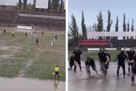 Între timp, în România » Teren micșorat cu 3 metri în timpul meciului! Imagini nemaivăzute