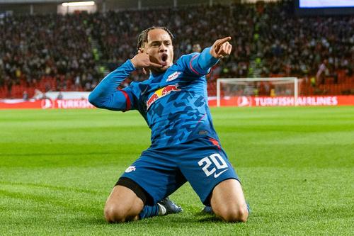 Xavi Simons, după al doilea gol în Ligă la RB Leipzig Foto: Imago