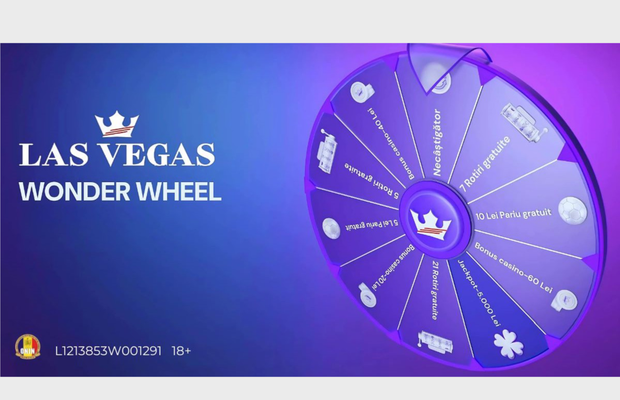 Wonder Wheel Las Vegas Casino: premii de peste 1.300.000 lei în mai puțin de o oră