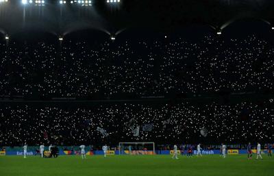 Pe teren și în tribune ca în vremurile bune! 3 momente speciale la FCSB - Midtjylland: reporterii GSP au surprins cadre de colecție la finalul meciului