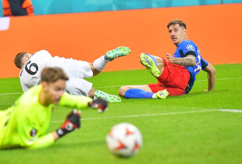 David Miculescu pentru FCSB în Europa League, foto: Cristi Preda / GSP