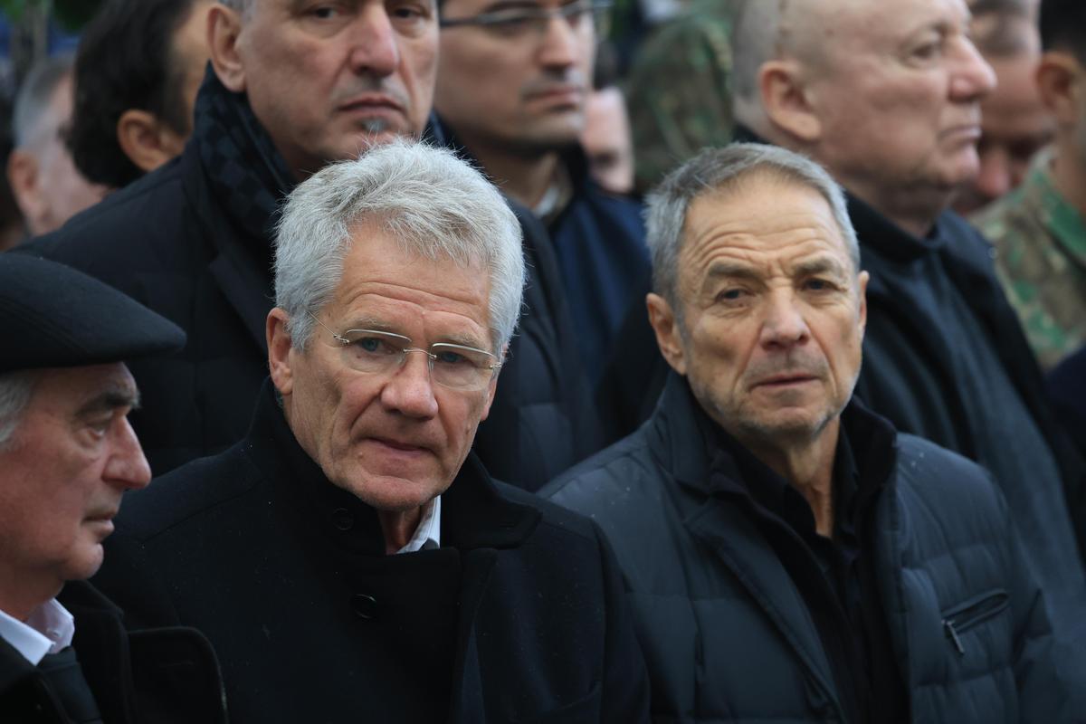 Lăcătuș, Balint, Boloni, Tudorel Stoica, la înmormântarea lui Emeric Ienei // foto: Ionuț Iordache (GSP.ro)
