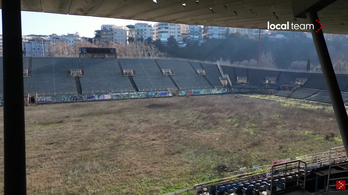 Cum a ajuns să arate stadionul Flaminio, situat chiar în centrul Romei