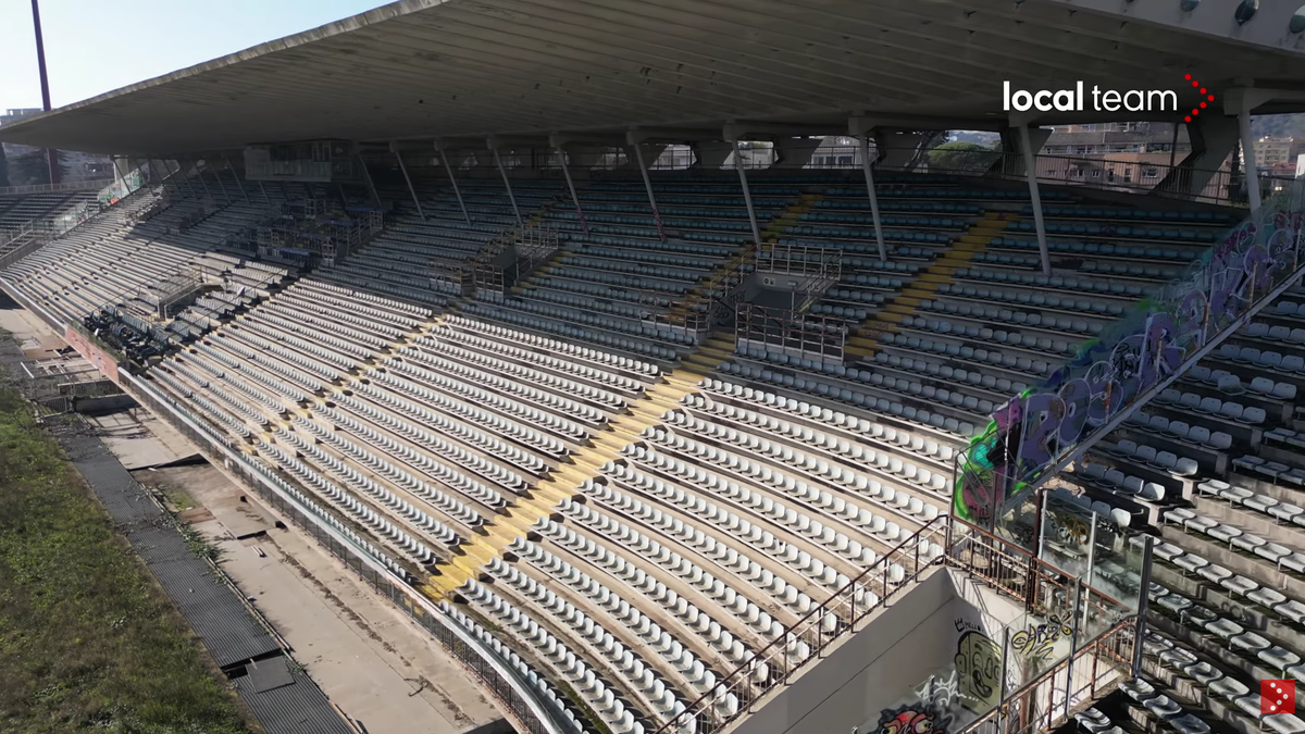 Cum a ajuns să arate stadionul Flaminio, situat chiar în centrul Romei