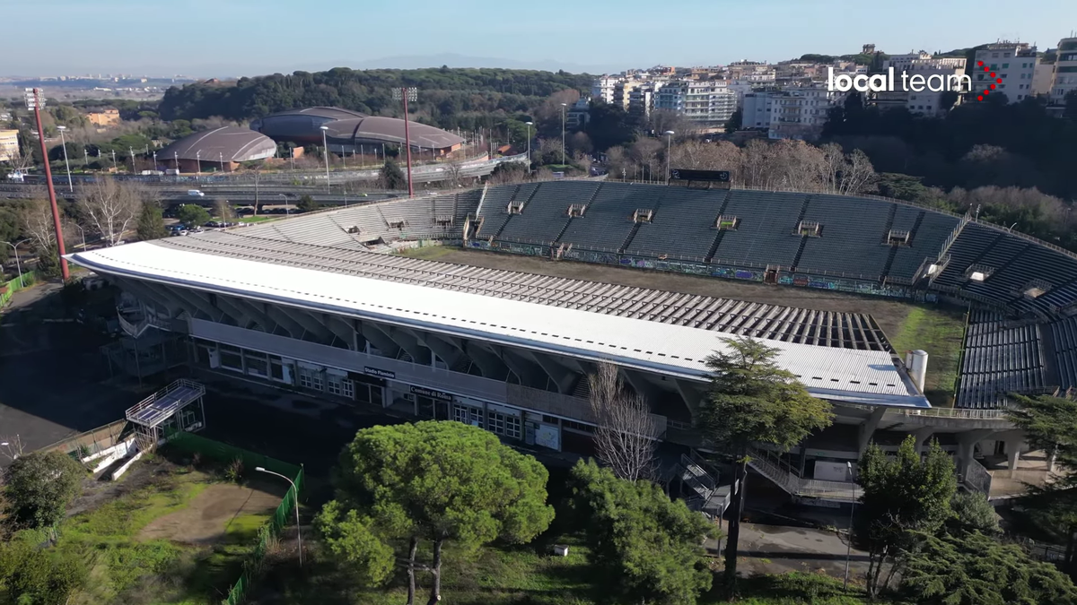 Cum a ajuns să arate stadionul Flaminio, situat chiar în centrul Romei