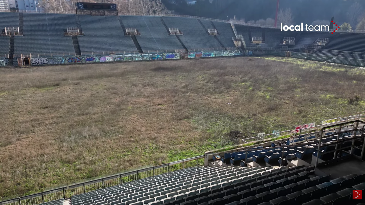 Cum a ajuns să arate stadionul Flaminio, situat chiar în centrul Romei