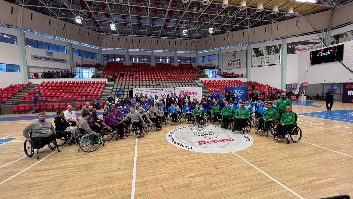 Ceremonia de deschidere a Campionatului Național de Baschet în Fotoliu Rulant