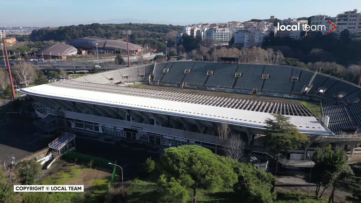 Cum a ajuns să arate stadionul Flaminio, situat chiar în centrul Romei